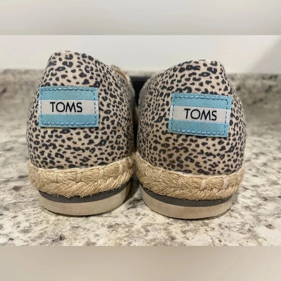 TOMS - WOMENS ALPARGATA PLATFORM ROPE ESPADRILLE Slip on Leopard Size 8.5 - Picture 4 of 9